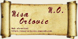 Miša Orlović vizit kartica
